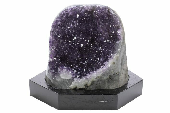 Amethyst Cluster With Wood Base - Uruguay #233722